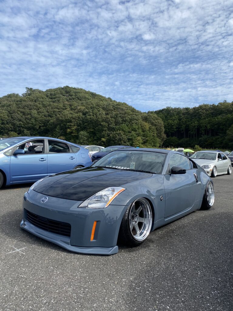 フェアレディZ　ホイール・ブレーキ取付・塗装　RAYS　TE37　MARKⅡ　brembo　350Z